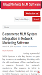 Mobile Screenshot of blog.infinitemlmsoftware.com